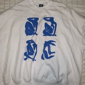 White Graphic Pacsun Crewneck!
